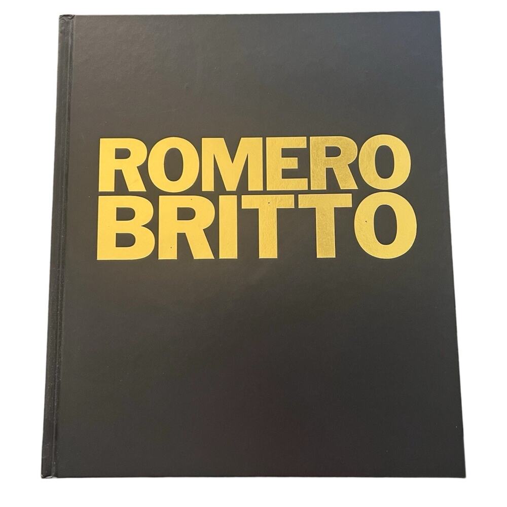 Romero Britto Black Book Art Of Happiness - Second Edition 2013 VERY GOOD